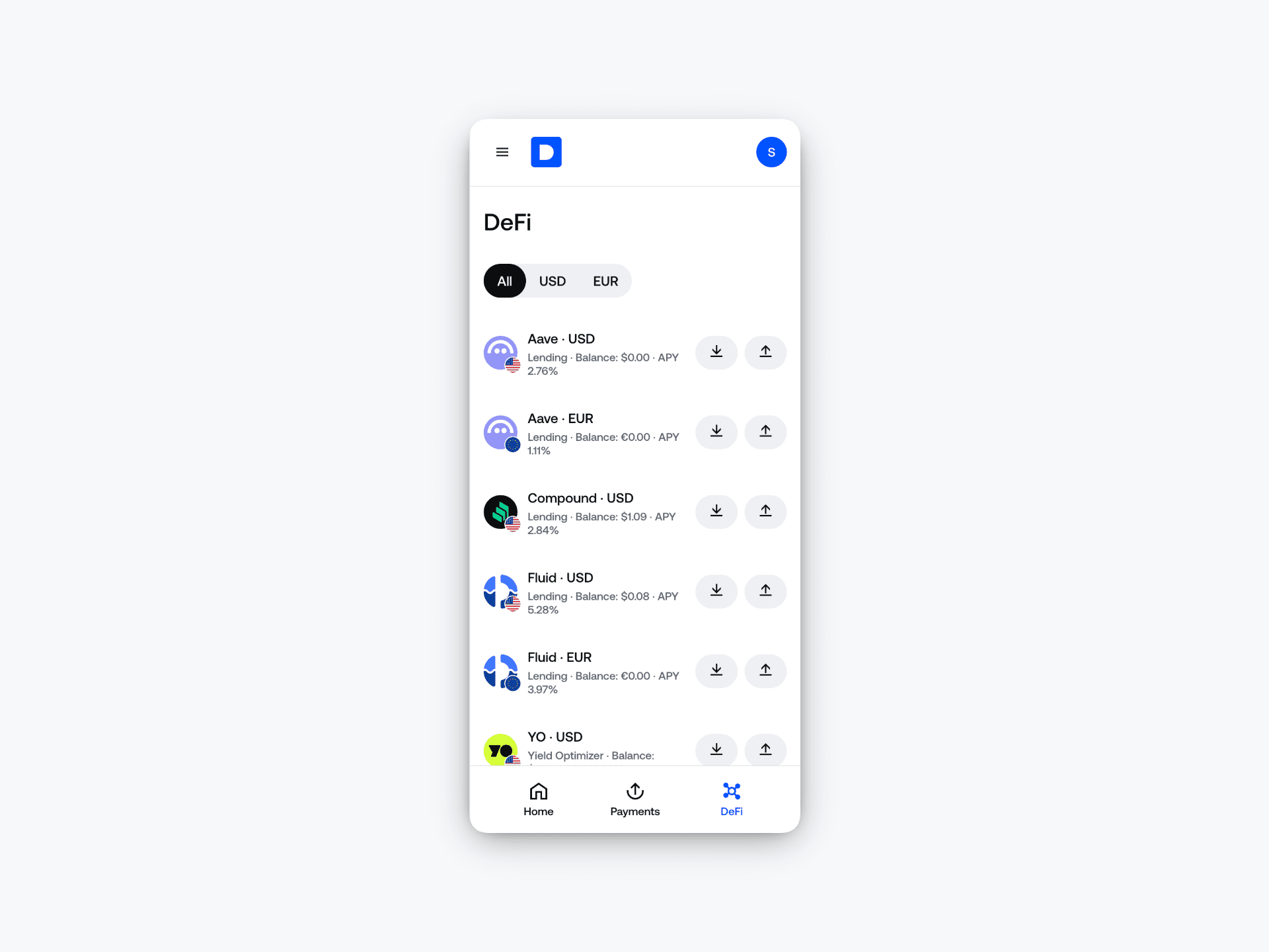 Access to decentralized finance